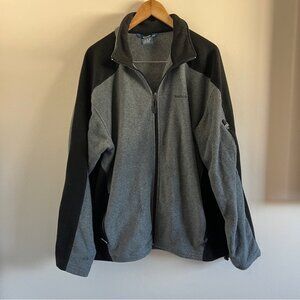 Reebok | Sporty Gray & Black Fleece Jacket